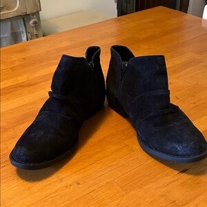 Born Black Suede Ankle Booties